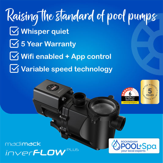 Madimack InverFlow Plus F300i 1.0HP Variable Speed Inverter Pool Pump w/ WiFi, Rockingham Pool & Spa
