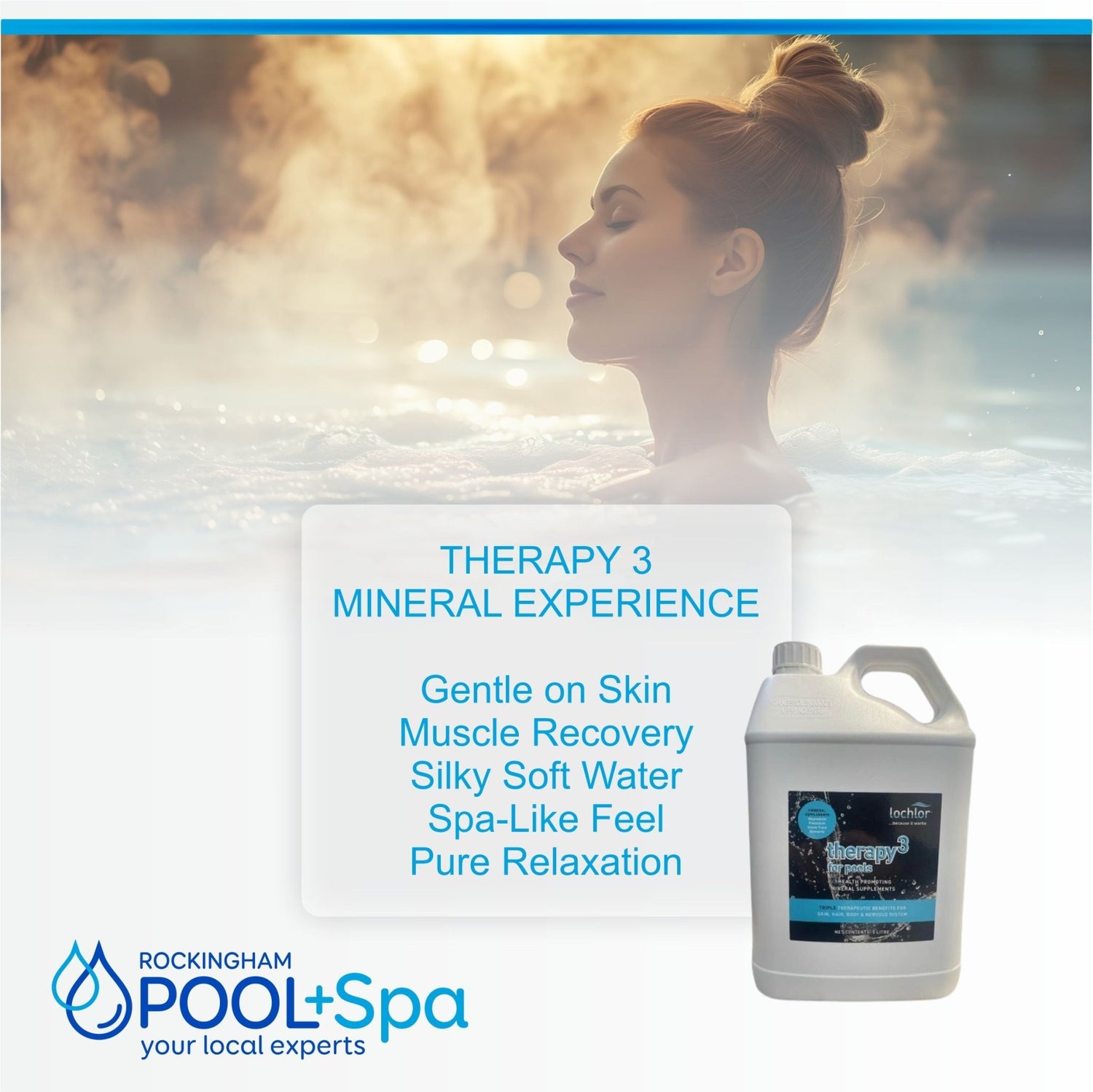 Lo - Chlor Therapy 3 Liquid Magnesium Minerals 5L - Pool Chemical - Rockingham Pool & Spa