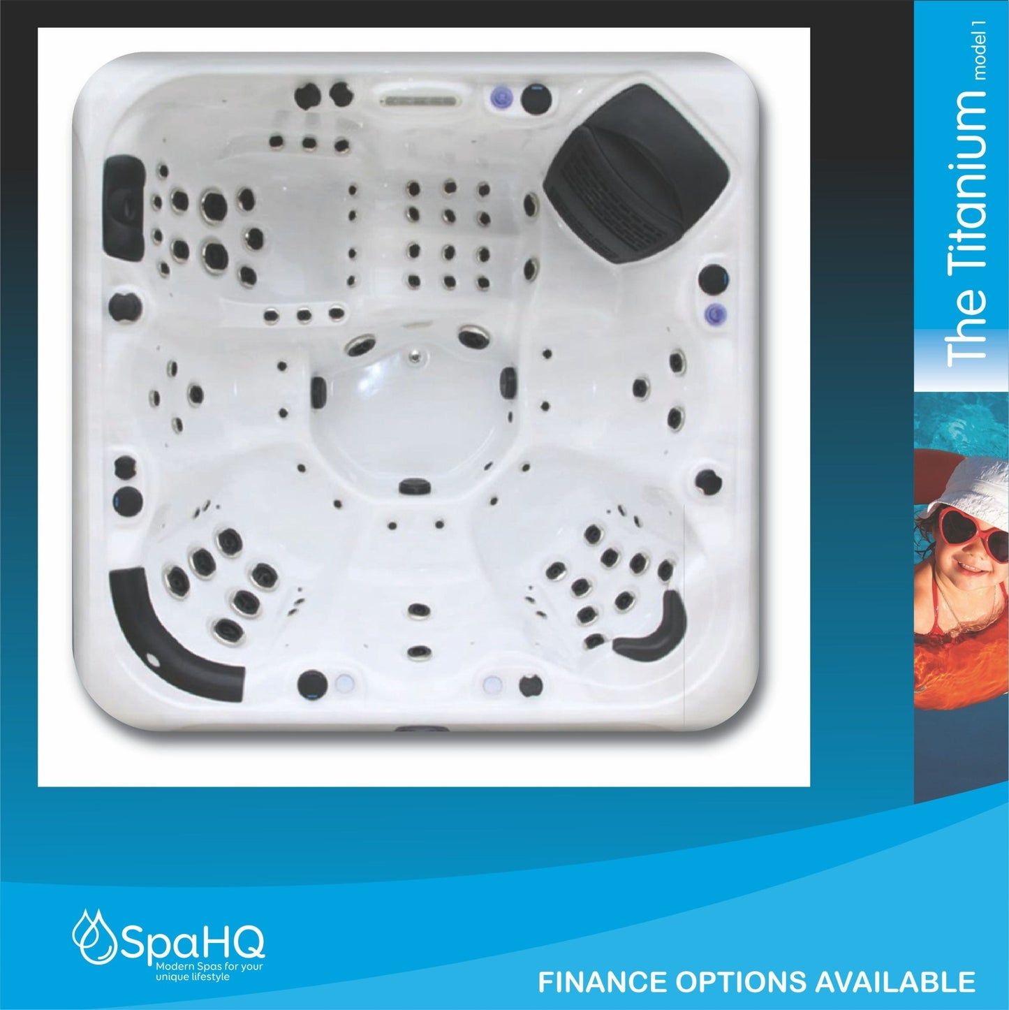 THE TITANIUM MODEL 1 - SPA - Rockingham Pool & Spa