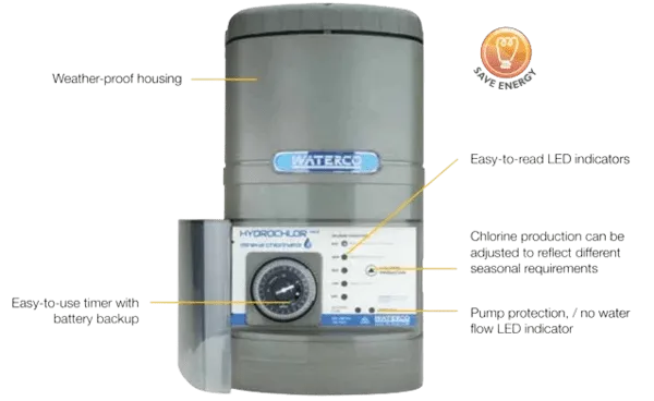 WATERCO Hydrochlor ST Mineral Chlorinator - Rockingham Pool & Spa