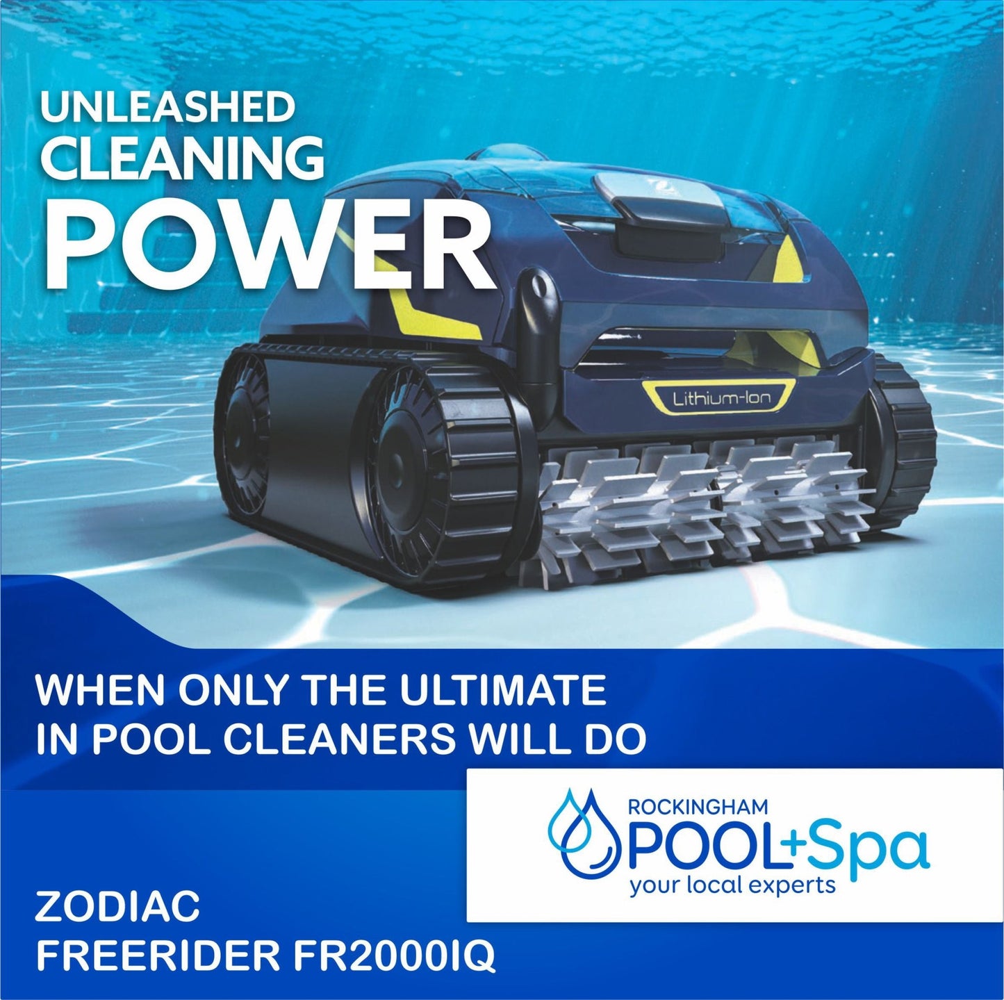 Zodiac FREERIDER FR2000 IQ - Cordless Robotic Pool Cleaner - Rockingham Pool & Spa